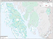 Prince of Wales-Hyder Wall Map Premium Style